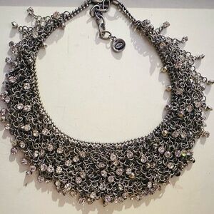 Graziano Elegant Silver Statement Necklace